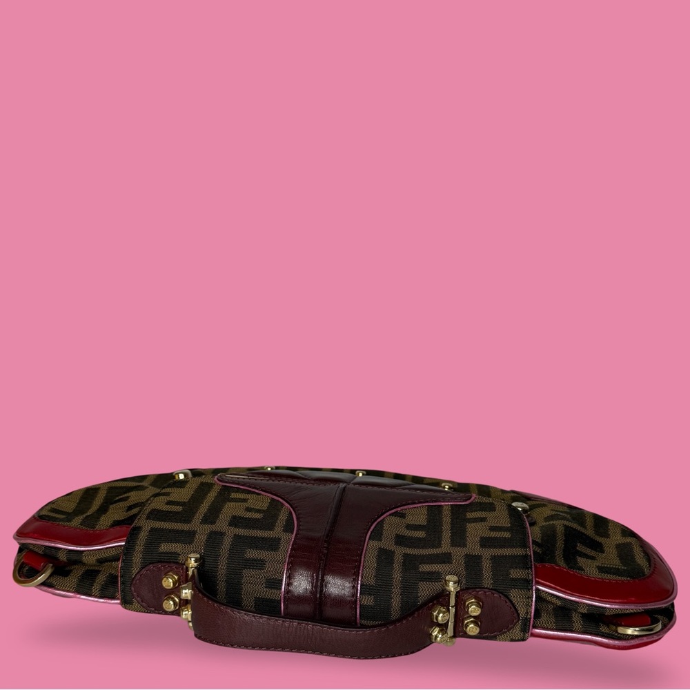 Fendi Zucca Vanity Mirror Clutch Tobacco Pink - Picture 5 of 13